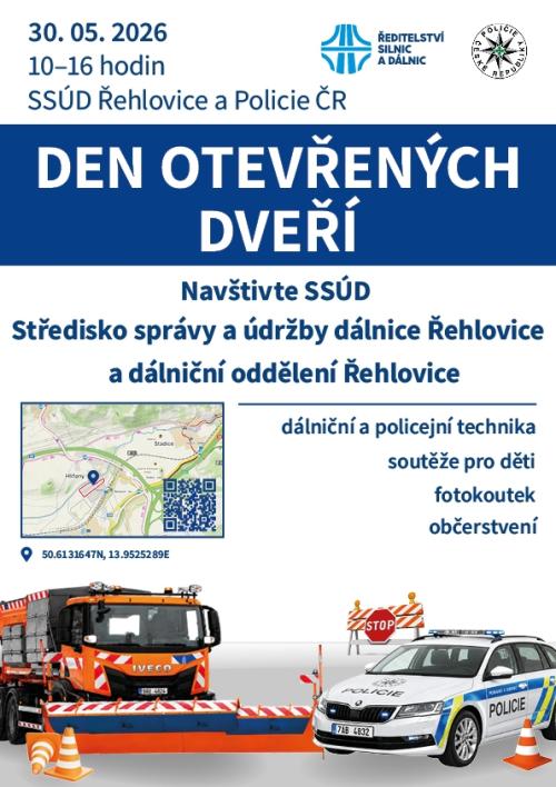 Pozvánka - Den otevřených dveří SSÚD Řehlovice